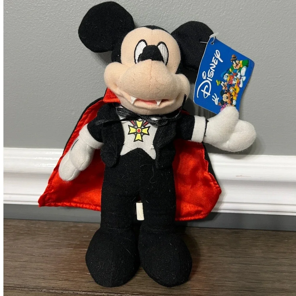Disney Mickey Mouse Vampire Plush Halloween Stuffed Animal Toy with Tags